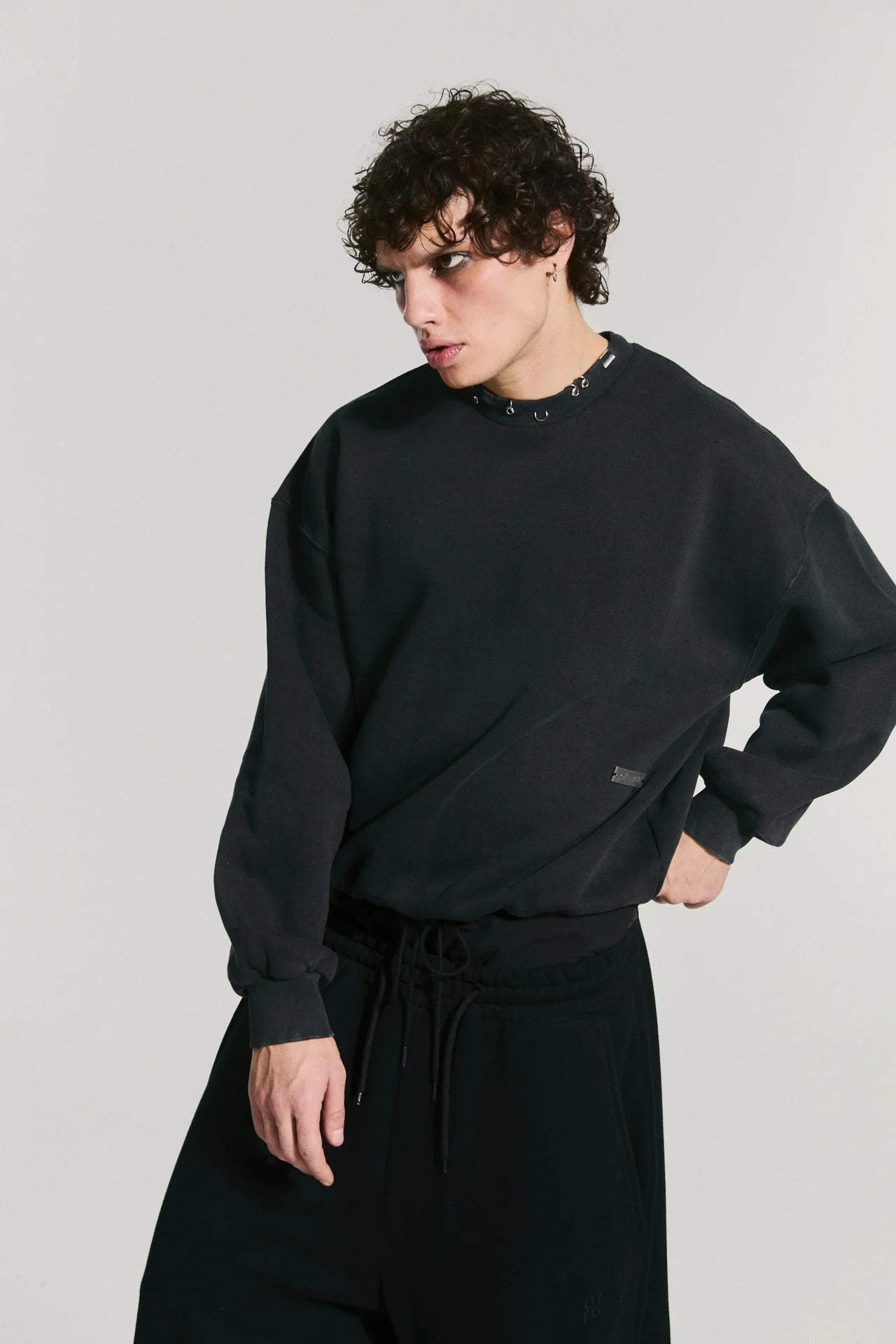 Oxide Mesh Crewneck