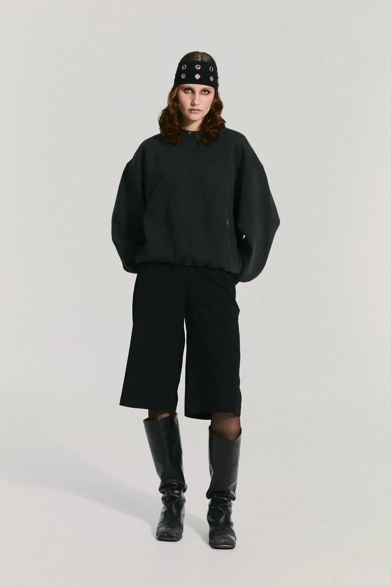 Oxide Mesh Crewneck
